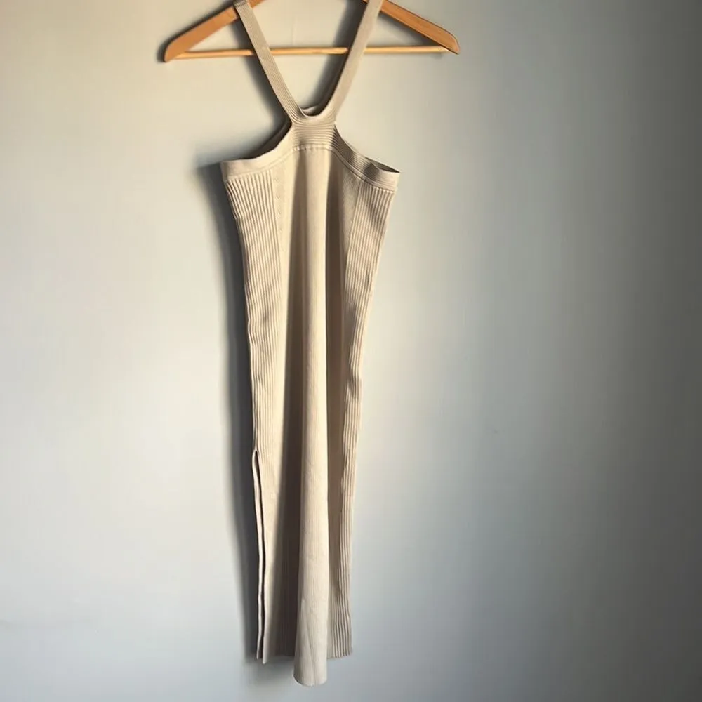 Jonathan Simkhai Tabitha Ribbed Knit Dress Green Size M - Image 3