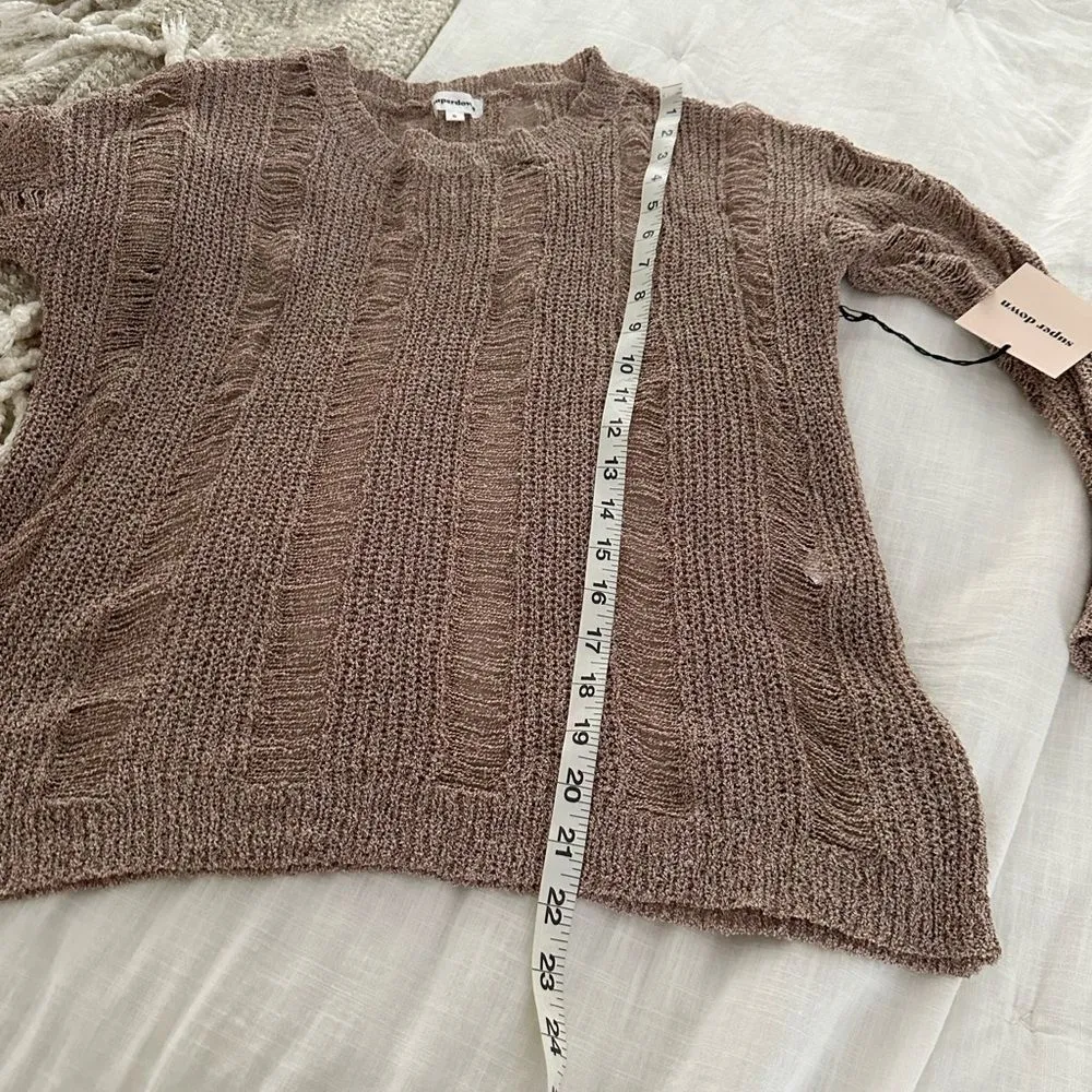 Revolve Superdown Women’s Small Nancy Open Rib Knit Sweater NWT New - Image 8