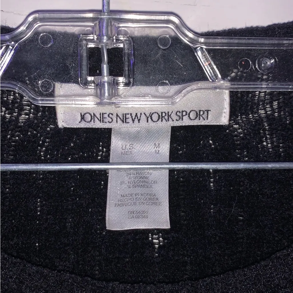 Jones New York Sport Loose Knit Crewneck Sweater Top - Image 3