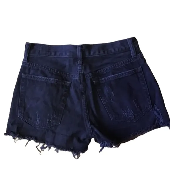 We the free Black distressed shorts - Image 2