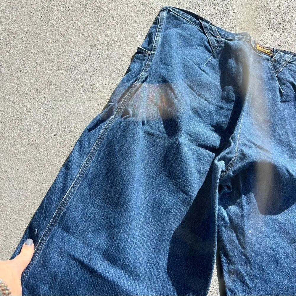 Vintage 90s Rockies High Rise pleated taper leg bareback cowgirl western jeans Blue Size undefined - Image 7