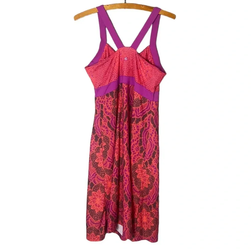 Prana Women’s Amaya Dress Size Medium in Berry Scallop - Image 8