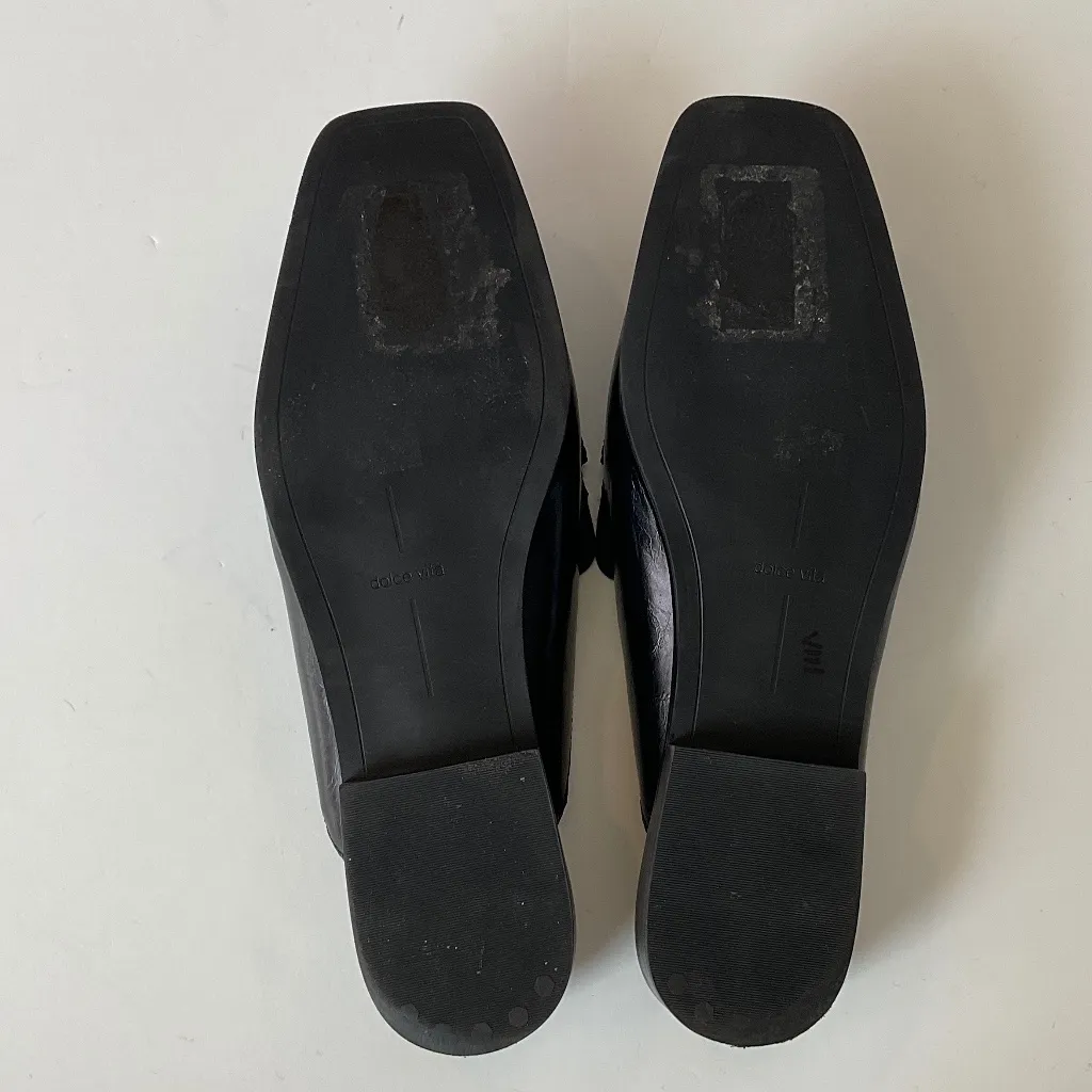 Dolce Vita Glossy Black Mules Size 10 - Image 7