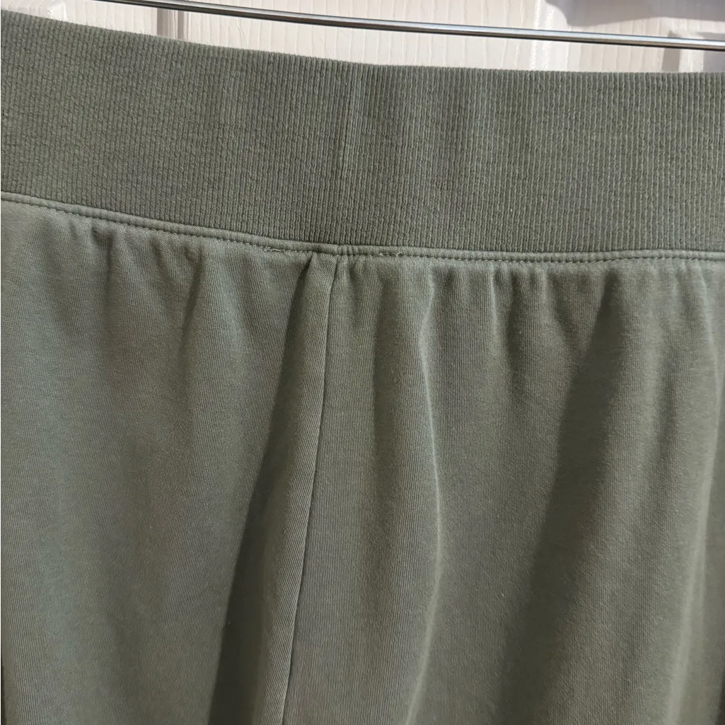 Haven Well Within Organic Cotton Interlock Boot Ankle Pants Green Pockets Size L Size L - Image 6