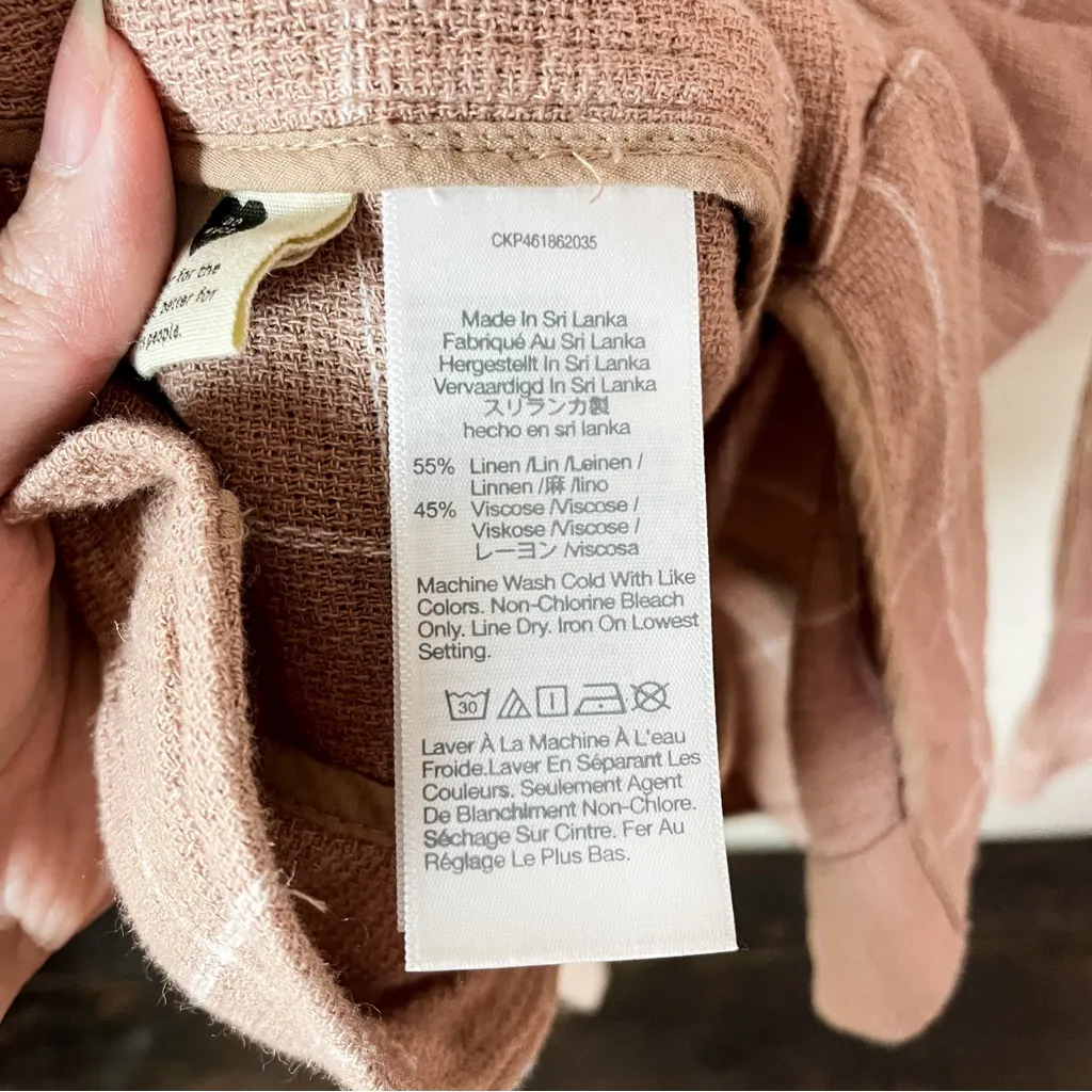 Madewell Breezewoven Larsen Blazer in Windowpane Size XS in Sandstone - Image 11