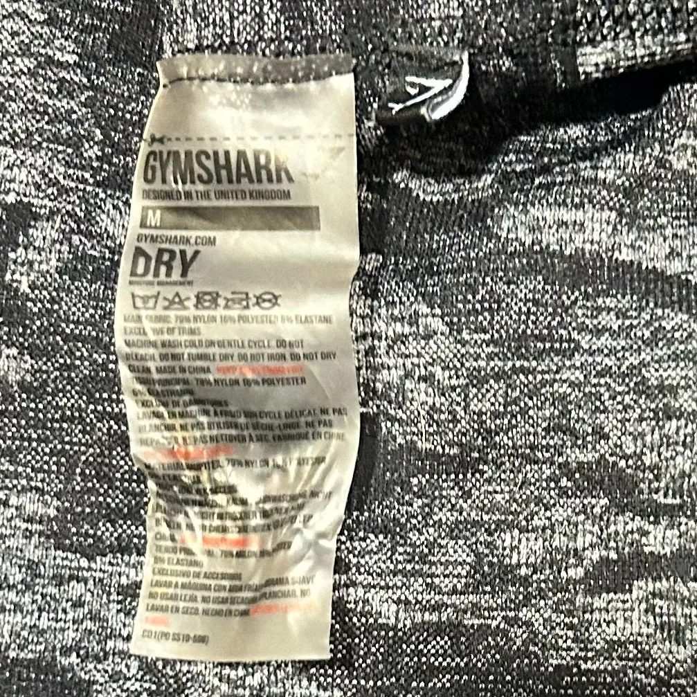 Gymshark Camo Seamless Leggings Black Black and Gray Camo Leggings Size Medium - Image 5