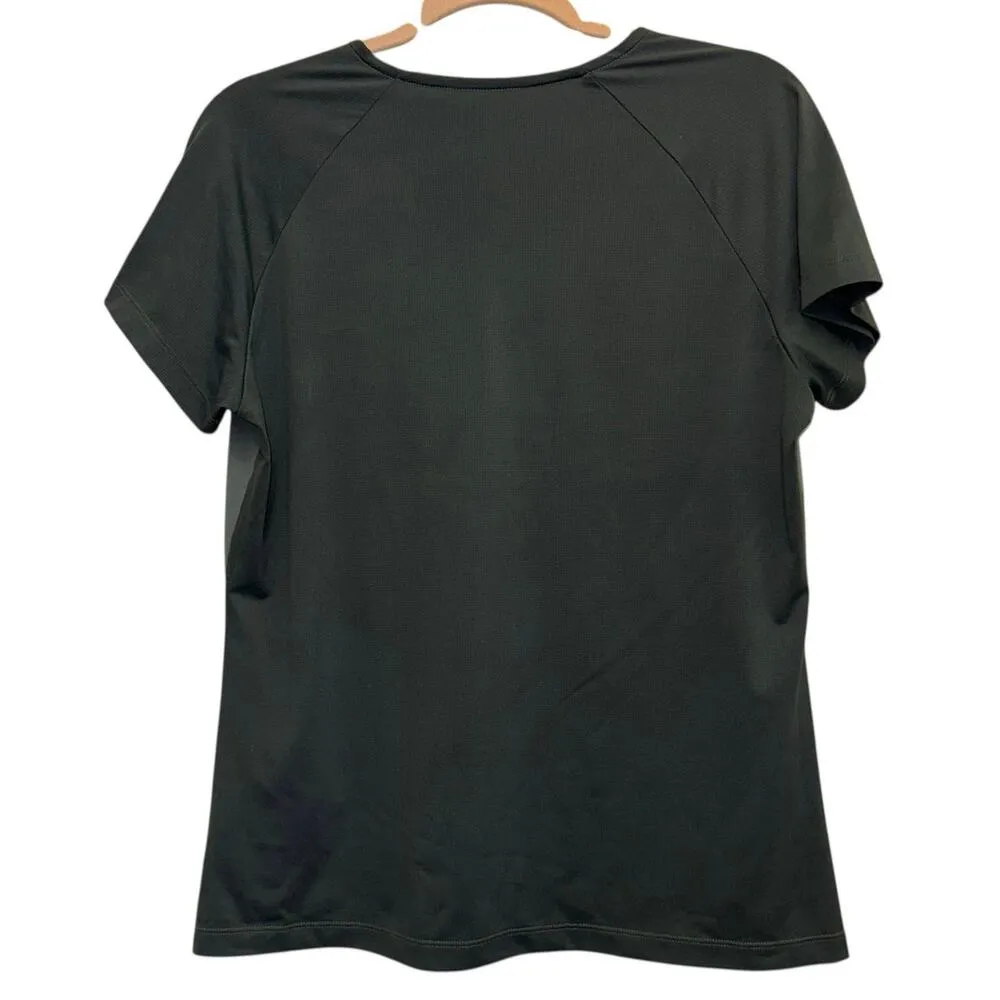 Nike Golf Gray V Neck Two Tone Blouse Size L - Image 3