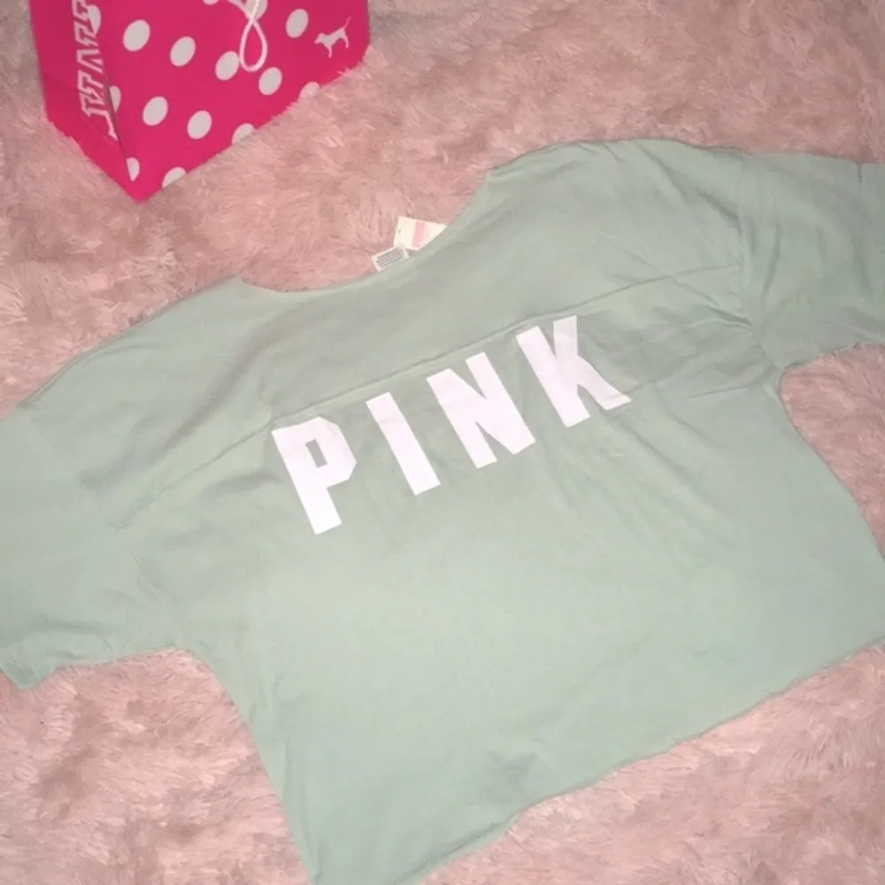 New Victoria’s Secret Pink Soft Logo Print Oversized Short Sleeve Lounge Tee - Image 2