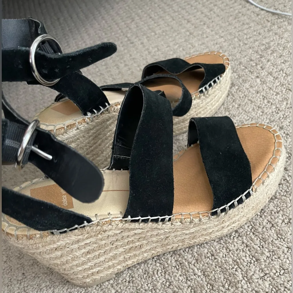 Dolce vita shae espadrille wedge sandal Black Size 8.5 - Image 2