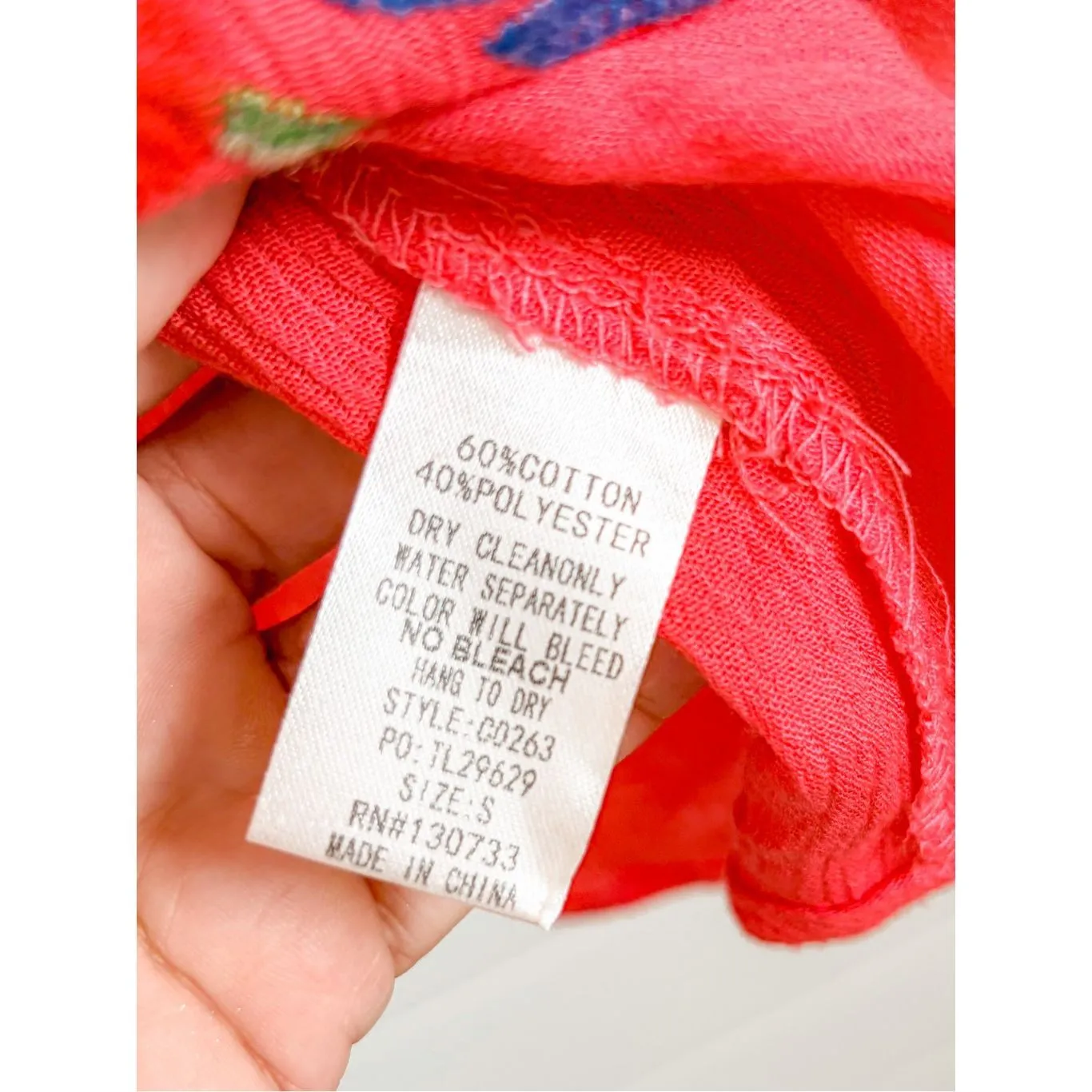 Umgee Women's Floral Embroidered Fringe Bohemian Off The Shoulder Top Red Small - Image 7