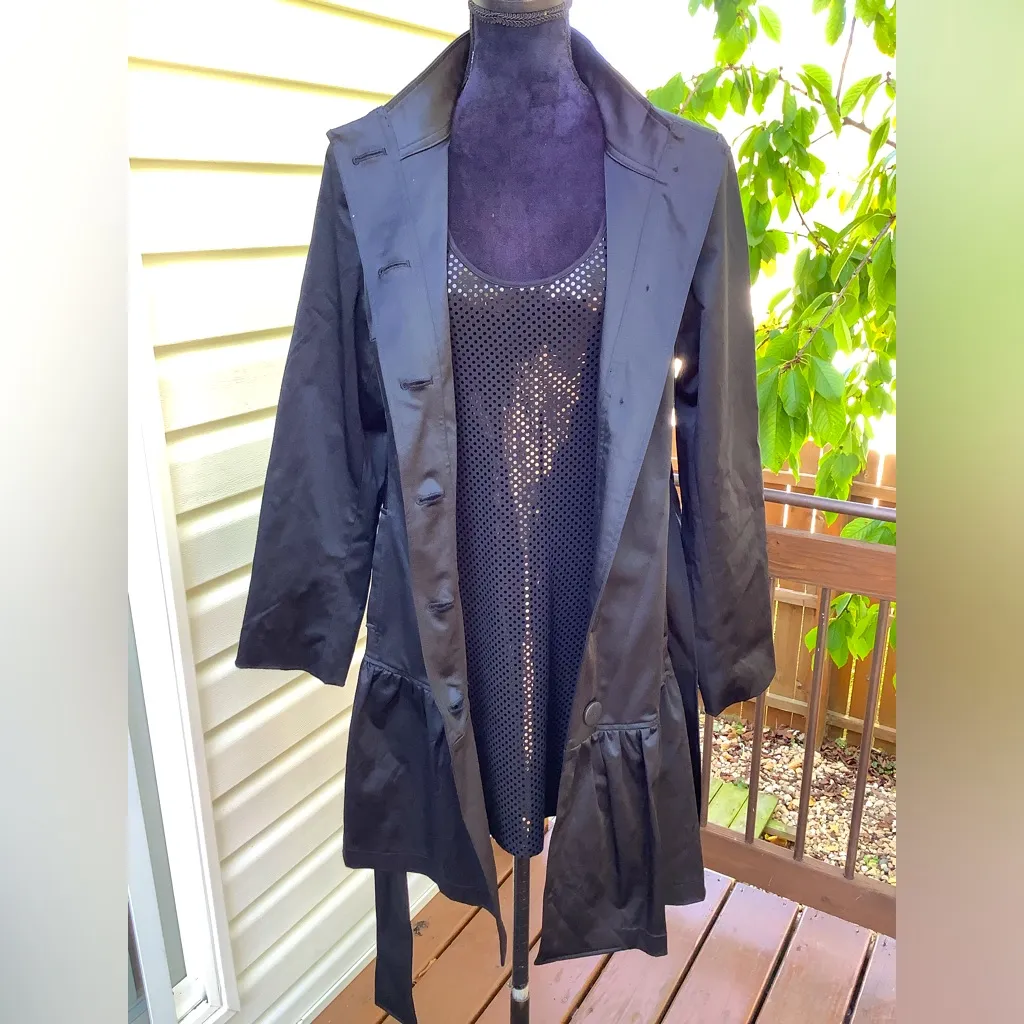 DRESSY STYLISH trench coat 🌹🌹 Black Size M - Image 14