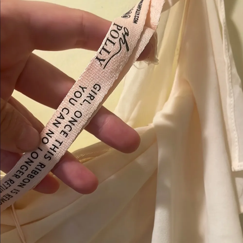 Womens New Oh Polly Romilly Cowl Neck Pleated Midi Dress Ivory - Image 8