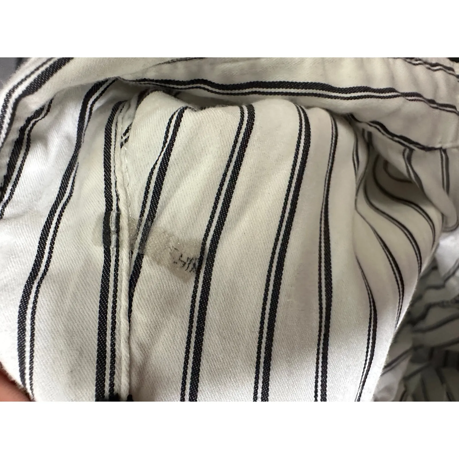 Kobi Halperin Button Down Shirt Women Small Black White Striped Collar Flare - Image 4