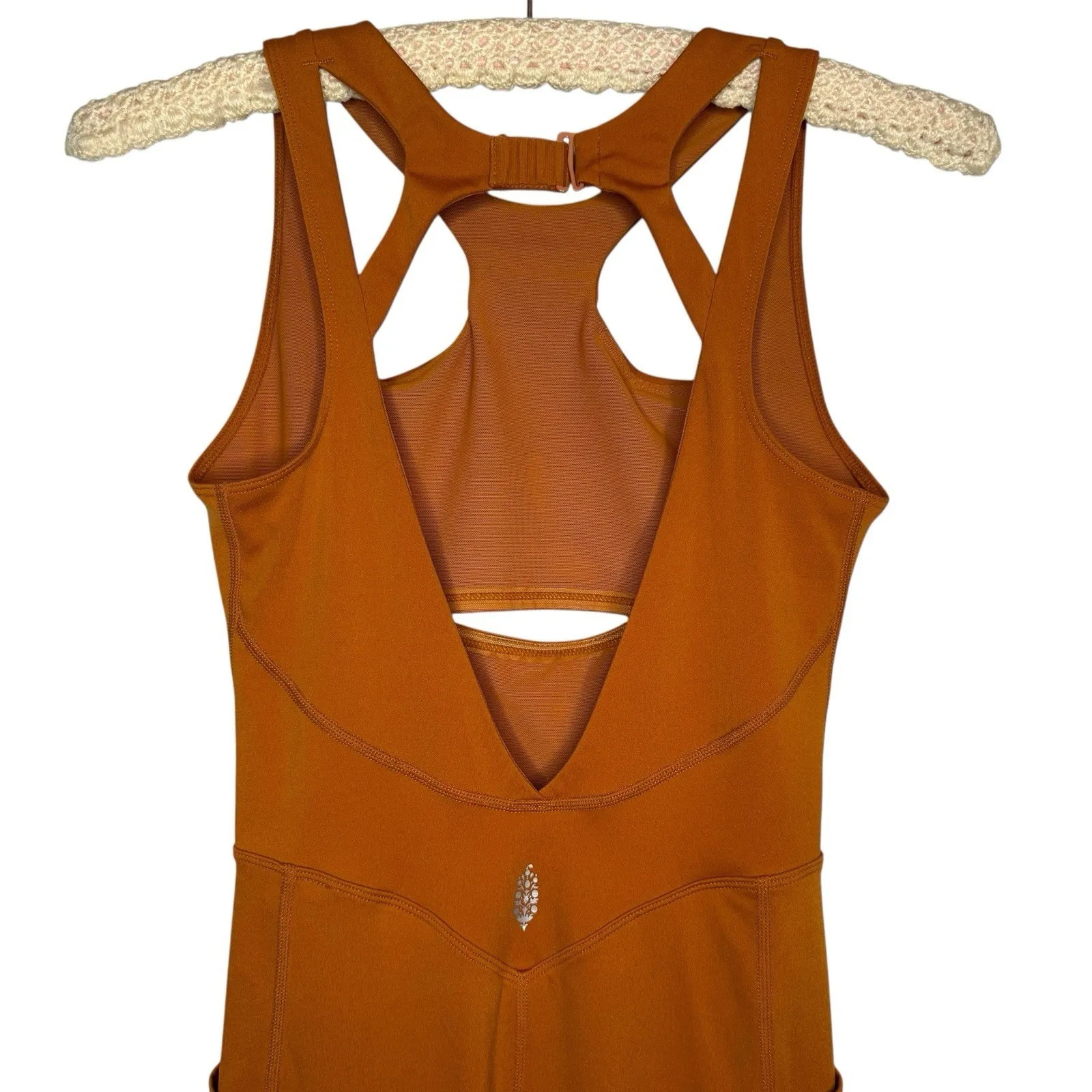 FP Movement Breakaway XS Halogen Jumpsuit Burnt Orange Athleisure Yoga Workout - Image 8