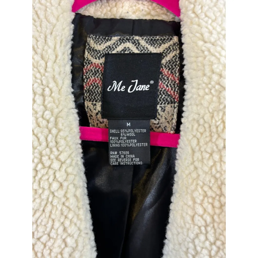 Me Jane Women's  Aztec Sherpa Vest M Red Black - Image 3