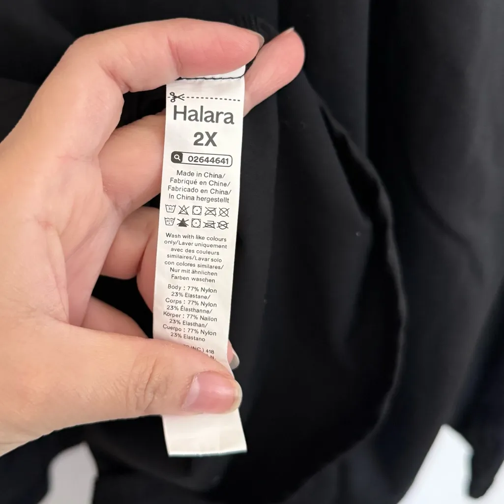 Halara Everyday SoftlyZero Plush Backless 2 in 1 Flare Workout Dress 2x - Image 5