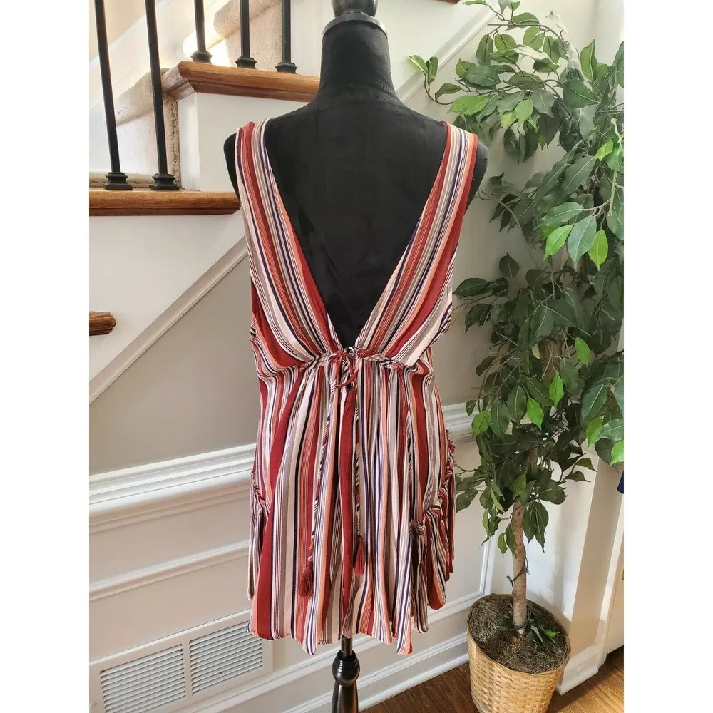 American Thread Women's Multicolor Rayon Sleeveless V - Image 8