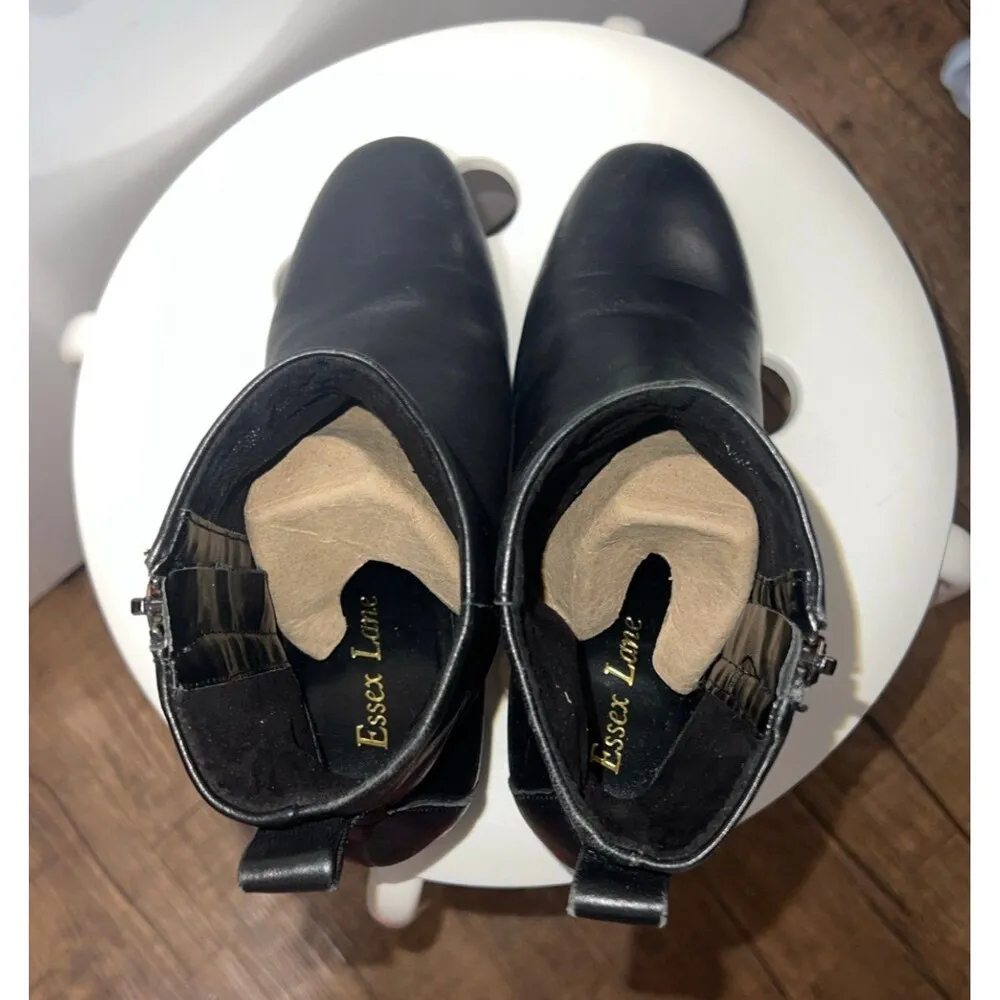 Essex Lane Galina Lambskin leather booties - Image 4