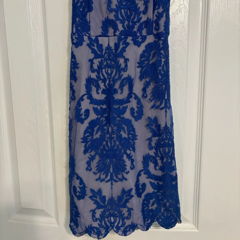 Hello Molly Blue Lace Mini Dress - Image 6