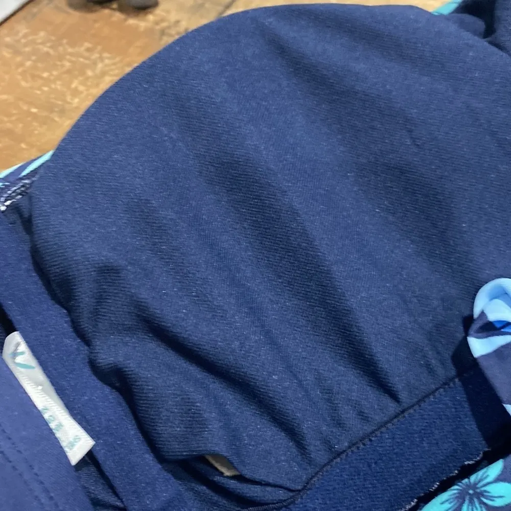 Kona Sol‎ swimsuit floral navy aqua blue tropical medium NWT - Image 7