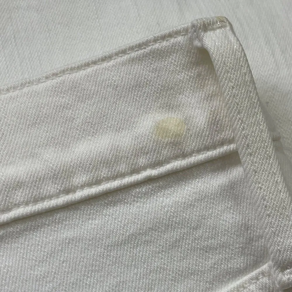 Madewell The Perfect Vintage Crop Jean Womens Size 30 Raw Hem Edition Tile White - Image 8