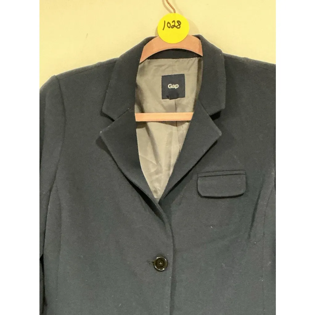 Woman’s Gap Size 0 Blue 2 Button Up Lined Blazer - Image 3