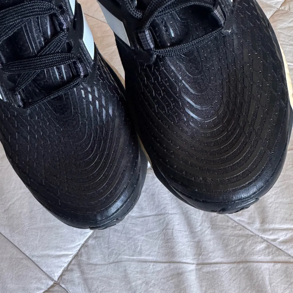 adidas Black and White Athletic Shoes - Image 7