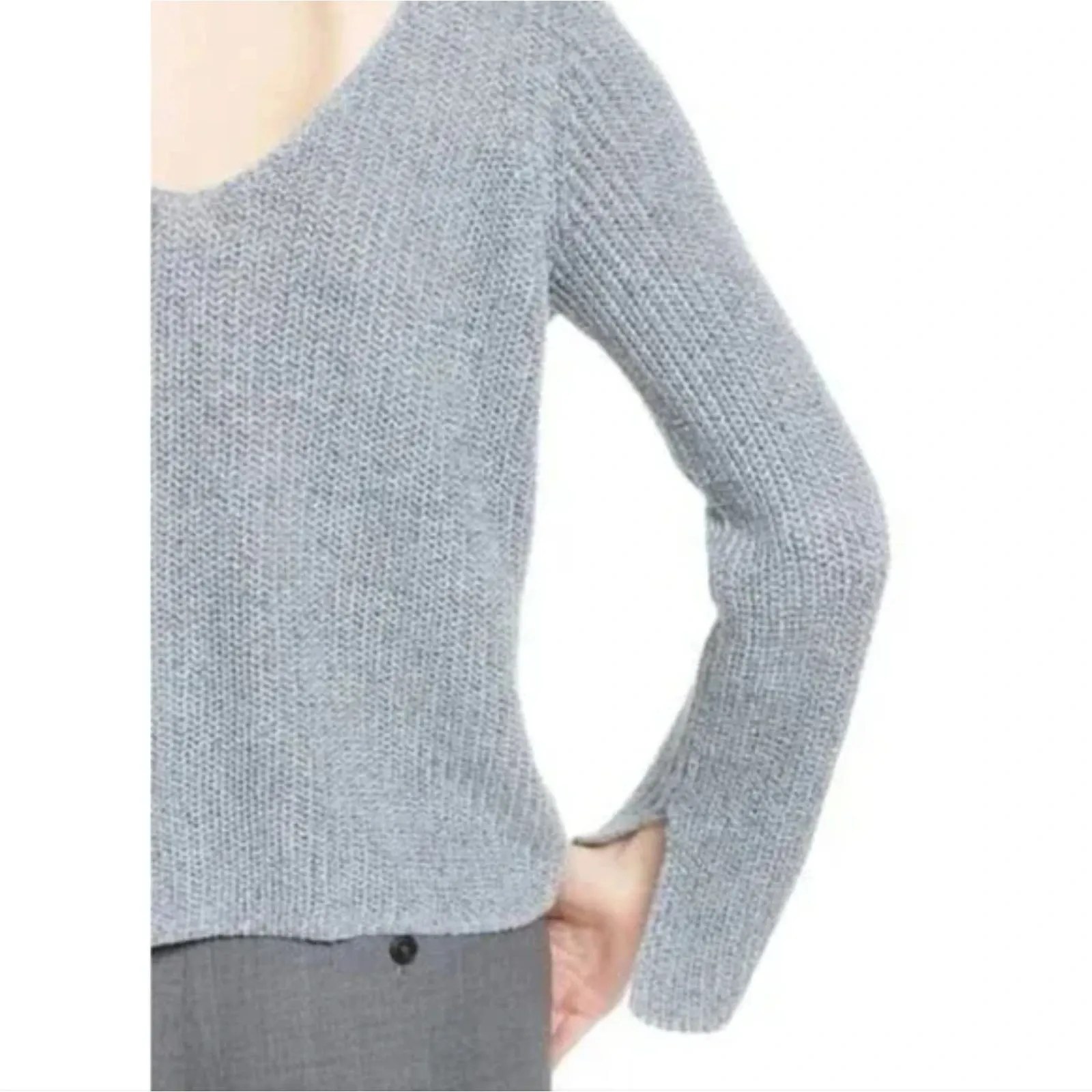 Theory Lalora Linen Blend Sweater Size Small - Image 3