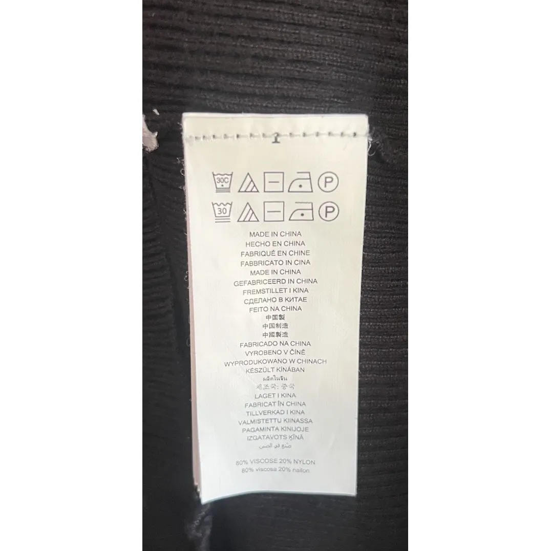 Michael Michael Kors Black Flounce-Sleeve Cold-Shoulder Top - Size‎ Small - Image 4