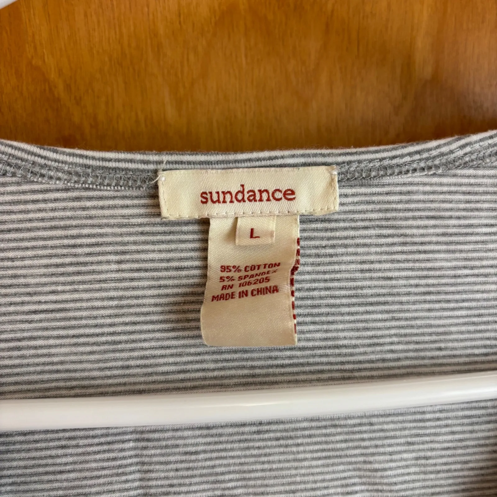 Sundance maternity‎ Striped Surplice 3/4 Sleeve Ruched Top Womens Size L Casual - Image 2