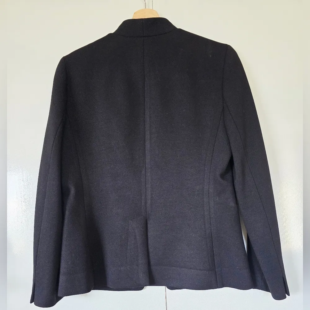 J. Crew Going Out Blazer In Stretch Twill Open Front Fully Lined Size 6 - Image 5