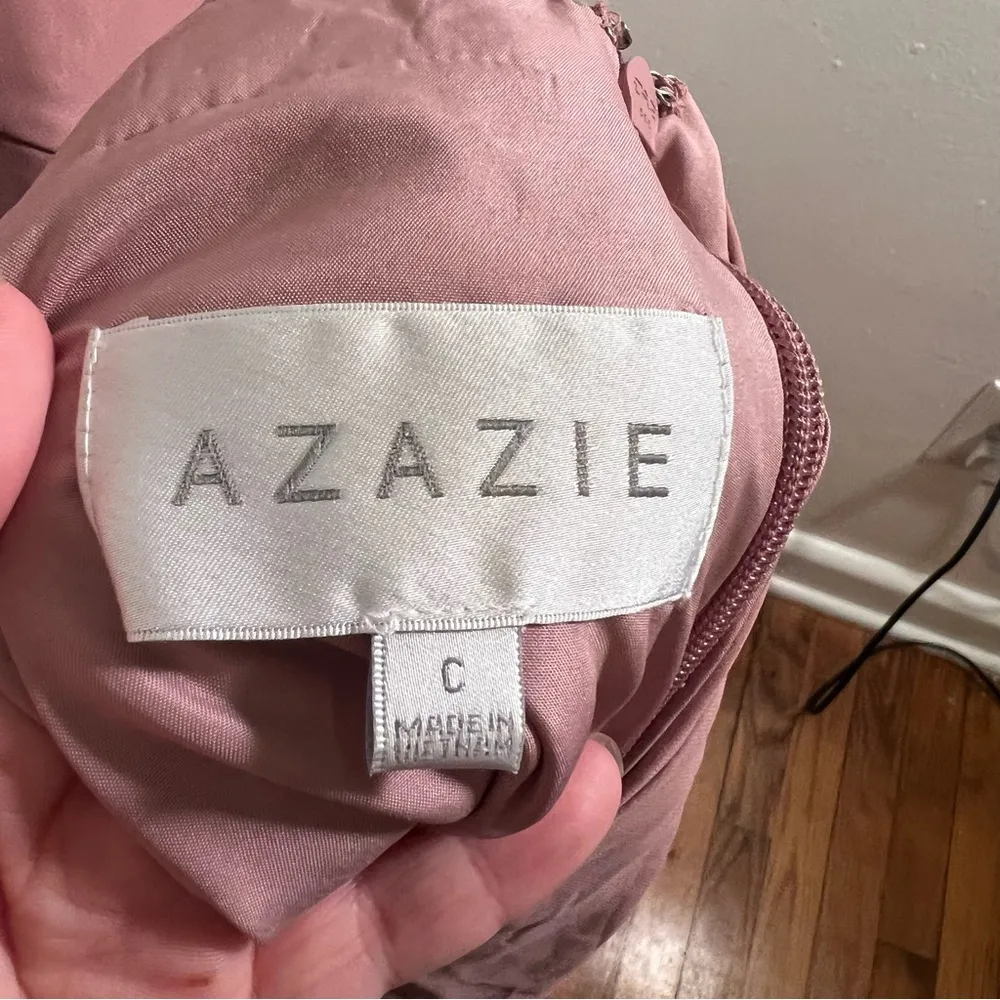 Azazie Clarice Bridesmaid Dress Dusty Rose - Image 12