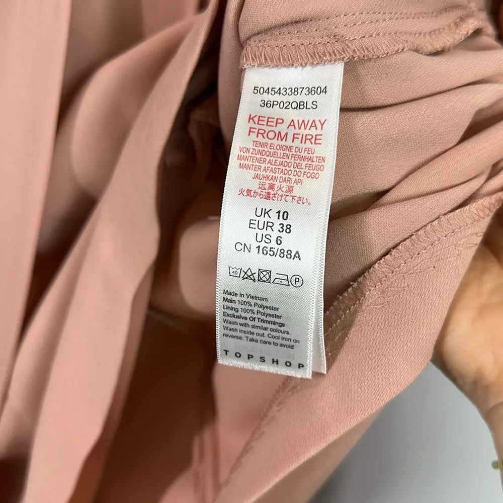 Topshop blush pink skort romper size 6 - Image 5
