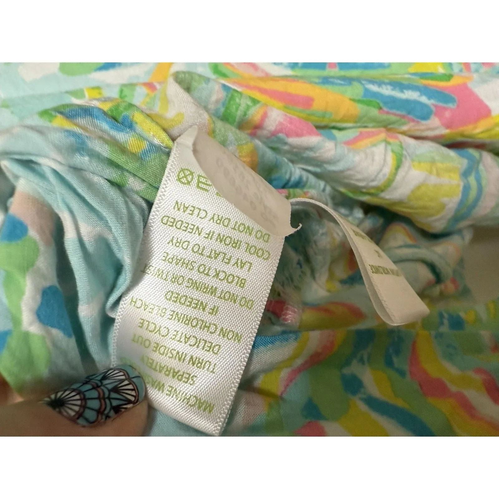 Lilly Pulitzer Linzy Tassel Top Women’s Size M Sea Salt And Sun Colorful Knit - Image 8