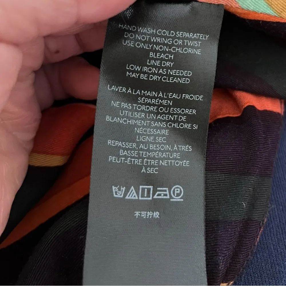 ANTHROPOLOGIE Multicolor Chevron Slip Dress XS |‎ EUC - Image 10