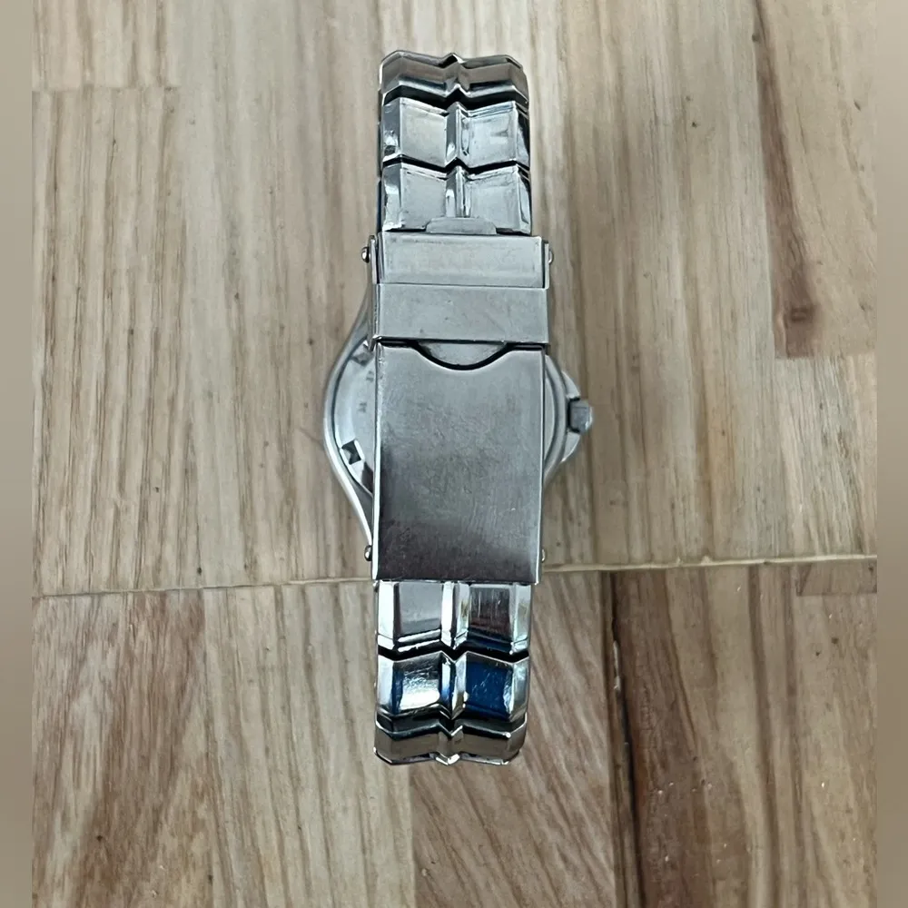 Bulova Marine Star Diamond Ladies Watch Black Pearl Dial Date Stainless Bracelet - Image 11