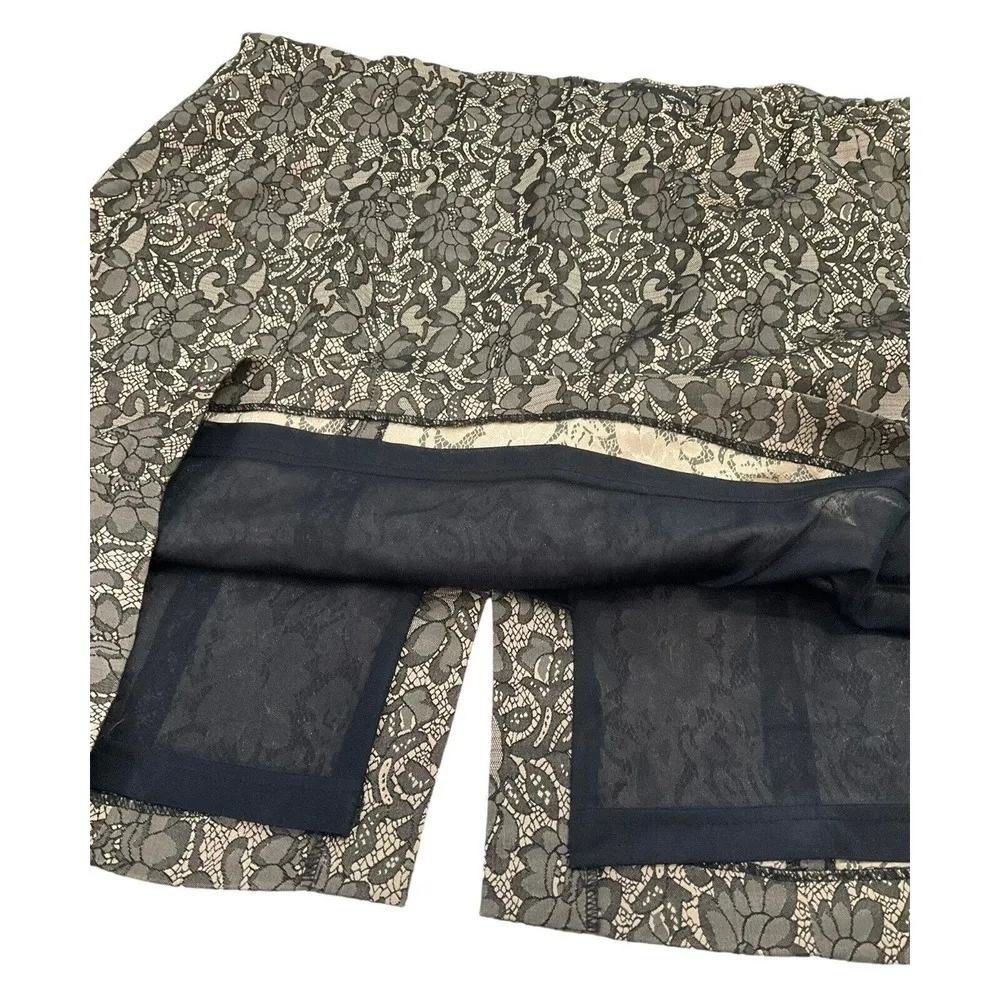 Lane Bryant Women Plus Size 26 Lace Skirt Black Cream (18-310) - Image 3