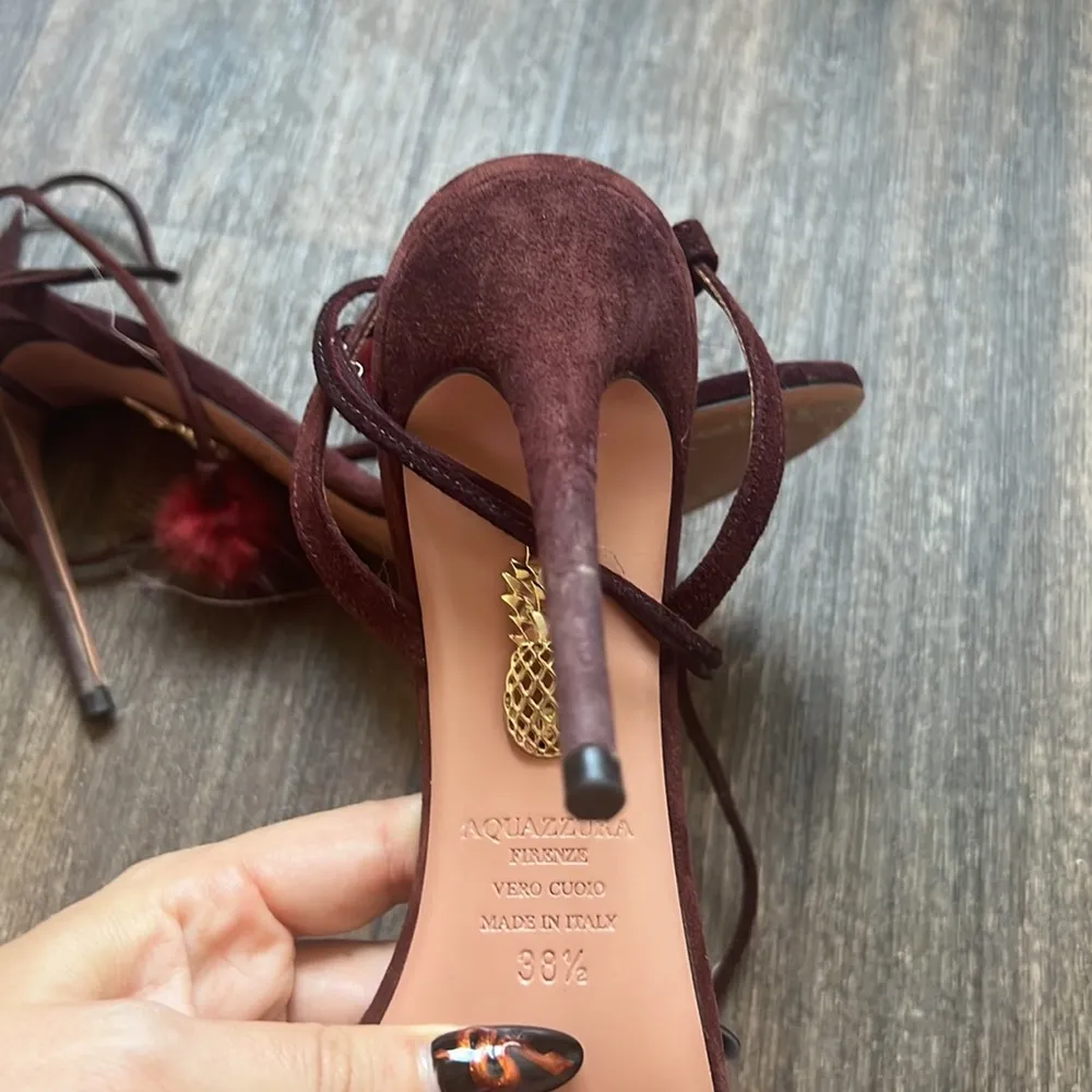 AQUAZZURA Suede Pom - Image 5