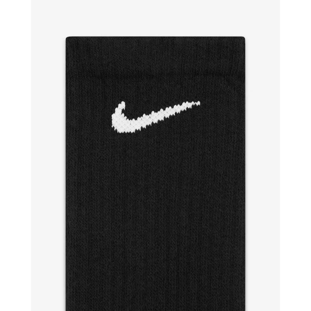 Nike Everyday Cushioned Training Crew Socks in Black Unisex Medium New Pack of 6 - Image 2