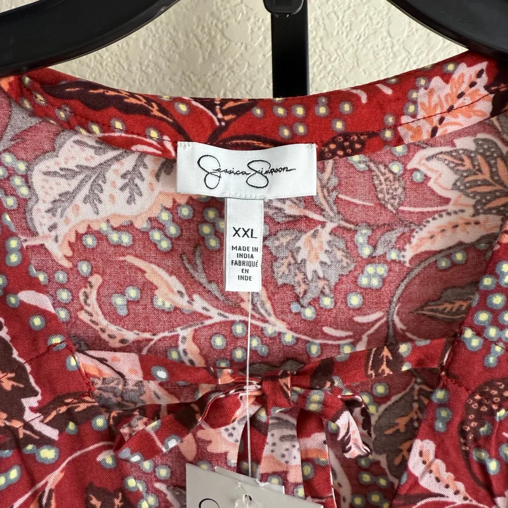 Jessica Simpson 2X XXL Blouse Top Plus Size Boho Feminine Casual Workwear - Image 5