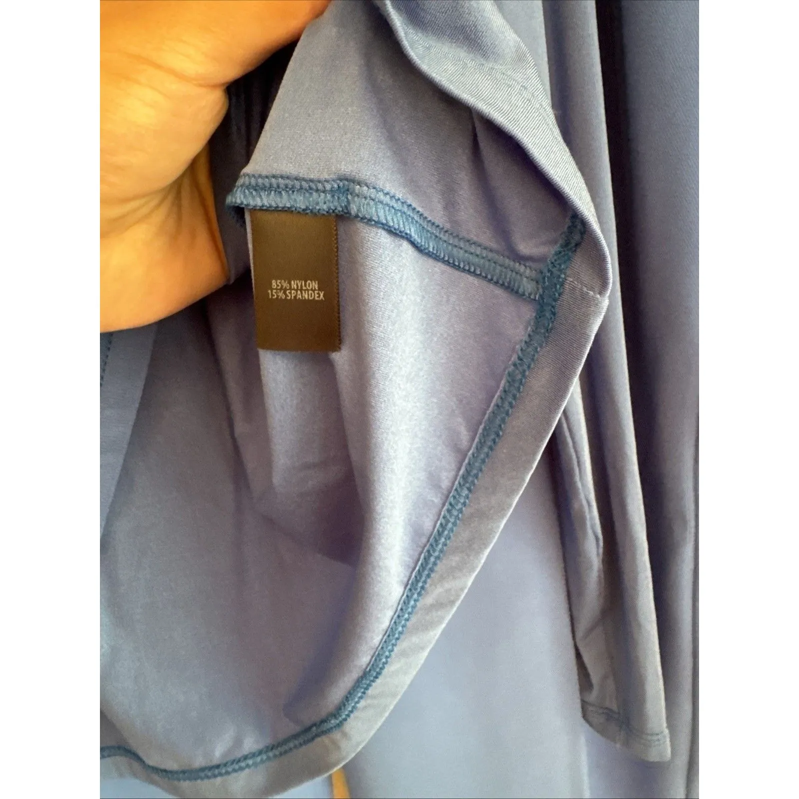 St. John 2pc Long Sleeve Top & Trouser Pants Set Size Large Caspian Blue Casual - Image 3