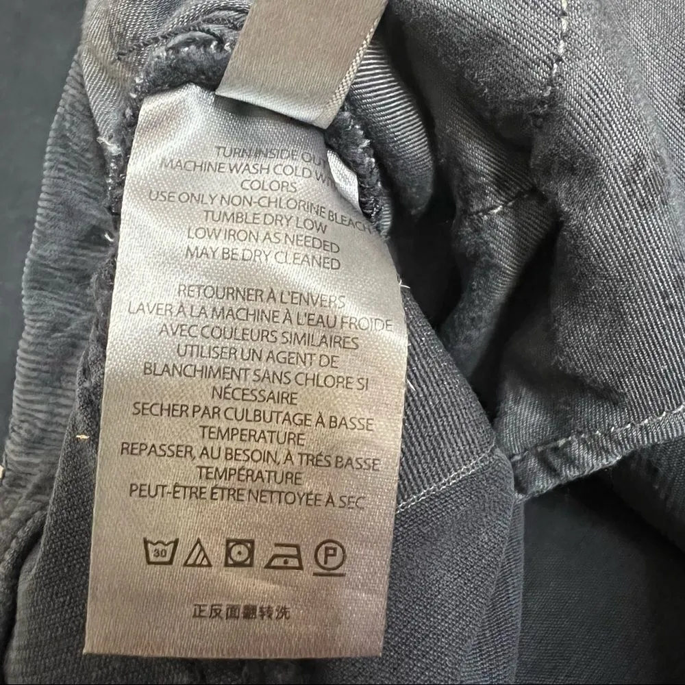 Anthropologie Pilcro The Annie Wide-Leg Corduroy Jeans NEW Size 31 Navy Blue - Image 9