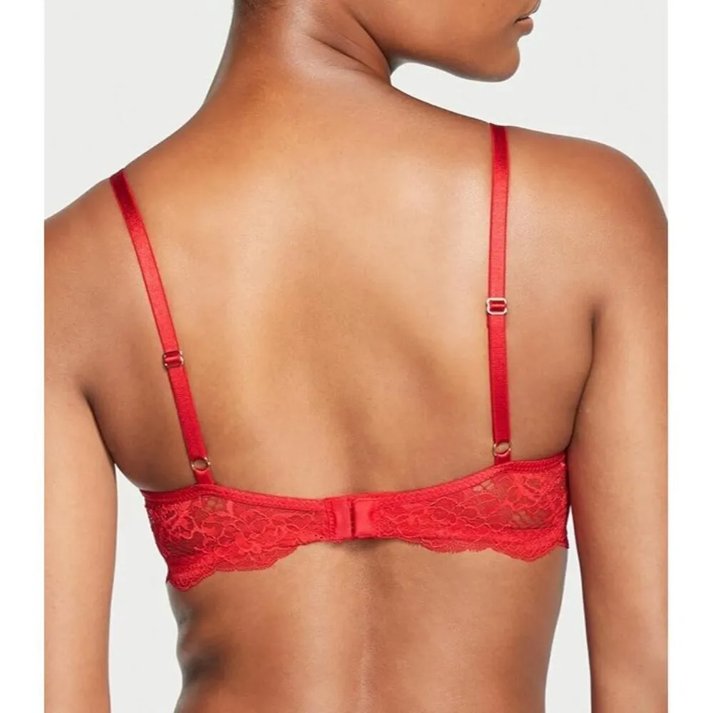 Victoria's Secret Push Up BraPadded, Plunge Neckline, Lace Bra Very Sexy 32C NWT - Image 2
