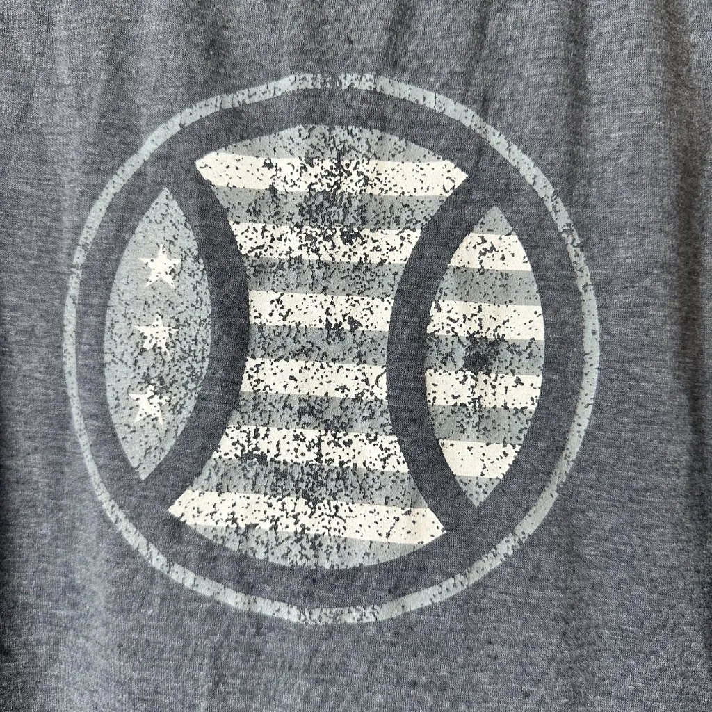 BASEBALLISM Baseball America USA Graphic Tank Size Large Grey Stars Stripes Gray - Image 3