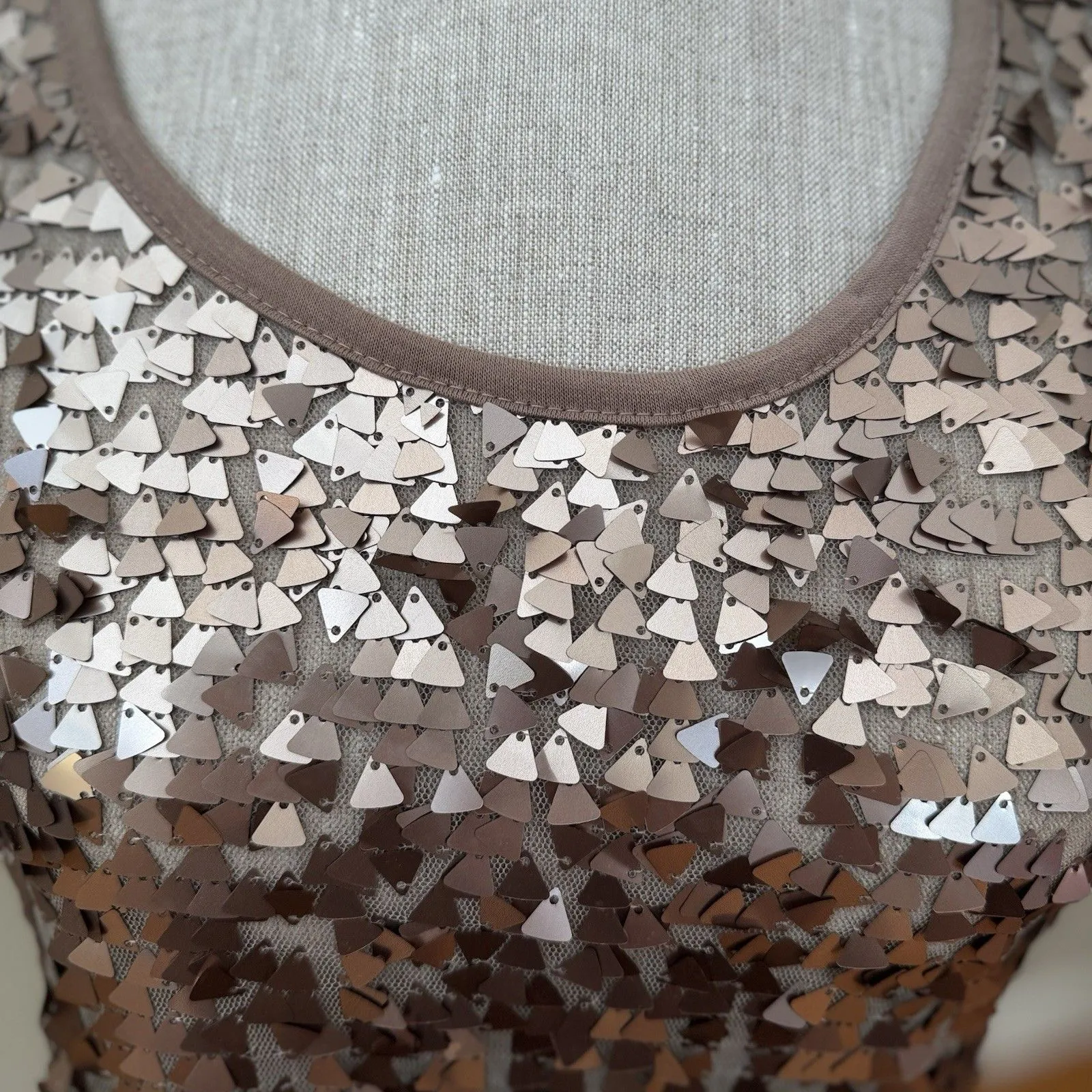 Charlotte Russe Y2K Sequin Tank Top S Party Club Glam Sparkle NYE Disco Cocktail - Image 10