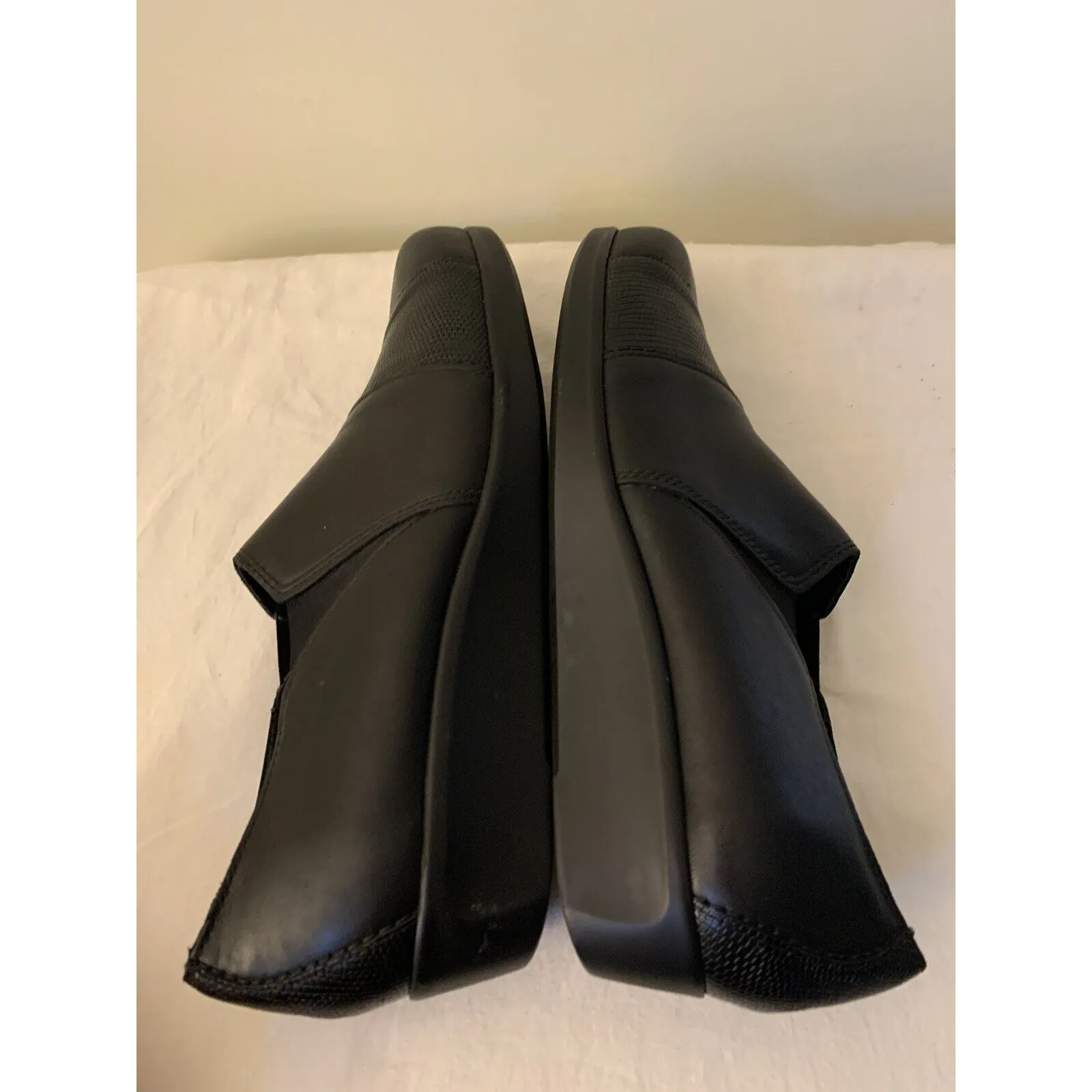 SAS Shoes Womens 9.5 Black Lizard Nora Slip On Loafer Leather Tripad Comfort - Image 8