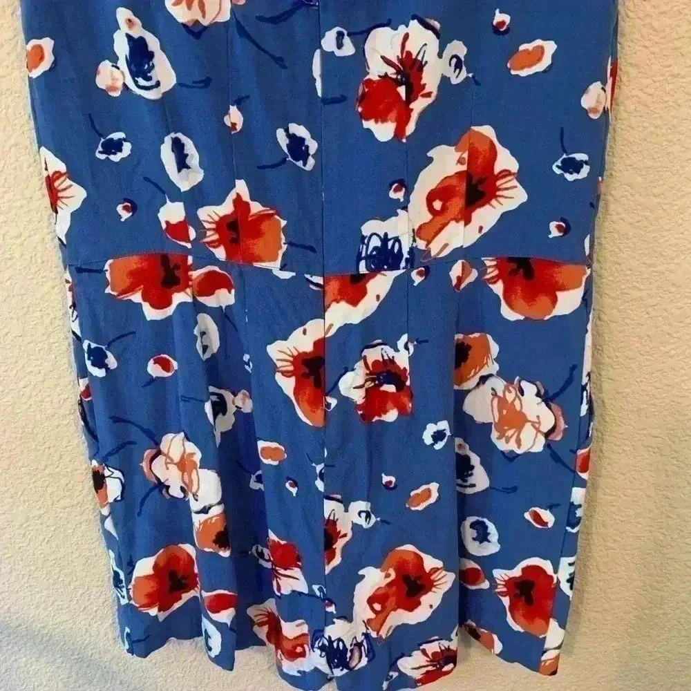 Floral Romper Tommy Hilfiger sz 4 summer flowers casual fair America 4th of July - Image 7