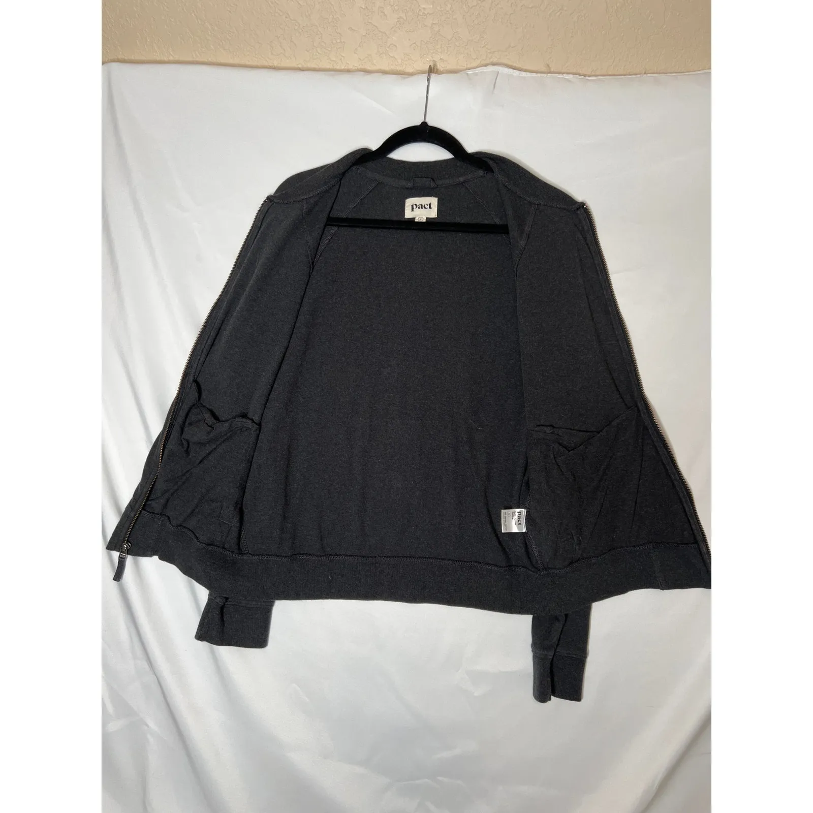 Pact size S jacket zip up 100% organic cotton pockets casual outdoor outdoors Gray - Image 7