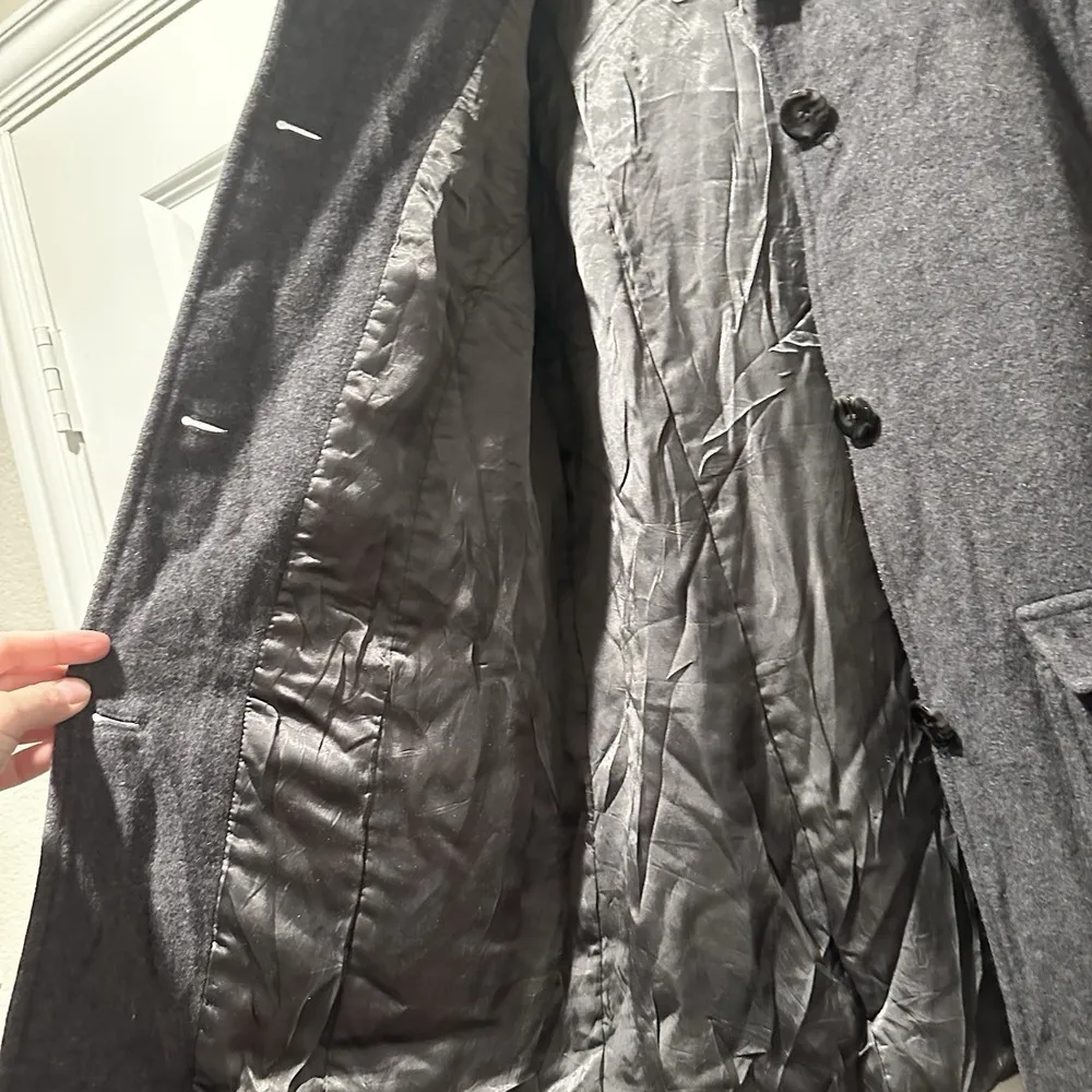 LL Bean Vintage Women's Wool Jacket Large Regular Thinsulate 3M Gray - Image 7