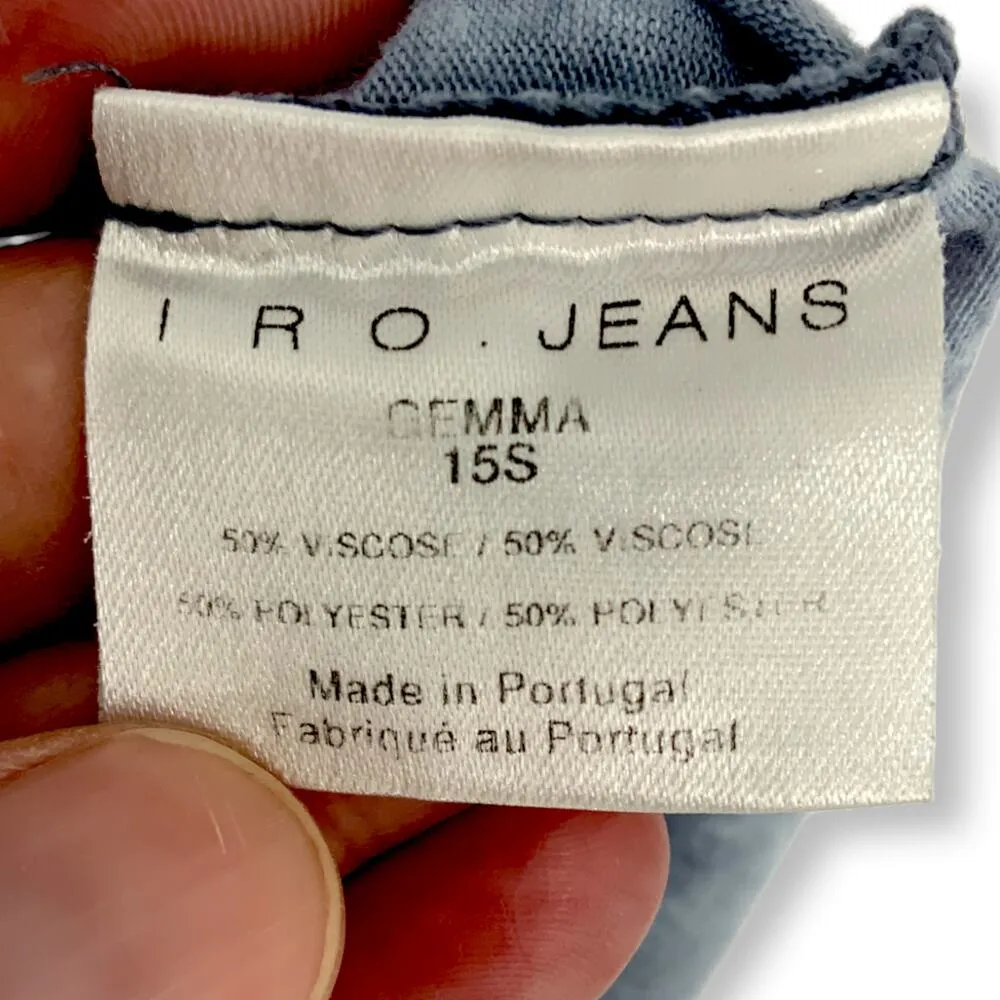 IRO Jeans | Small | Gemma Ultra Soft Acid Wash Gray Short Sleeve Crew Neck Tee - Image 6